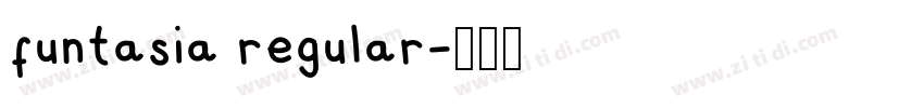 funtasia regular字体转换
